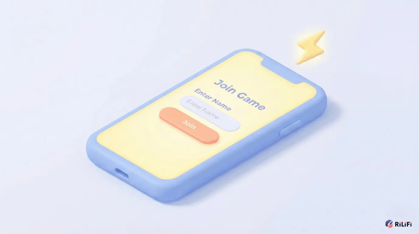 Live Quiz Player Experience - Zero-friction entry with QR code and minimalist mobile interface