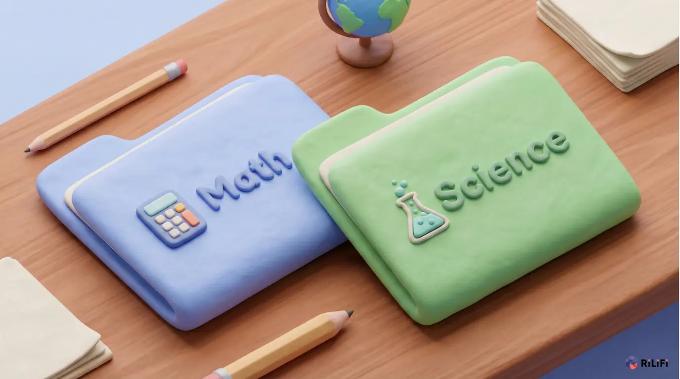 Lesson planning with smart folders and content organization